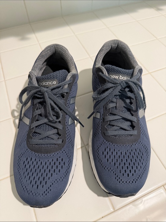 New Balance Shoes - New Balance Navy Blue Mesh Sneakers
